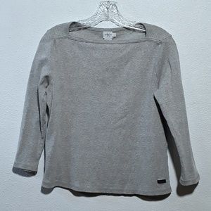 Calvin Klein Jeans 3/4 sleeve Grey 90% Cotton Top